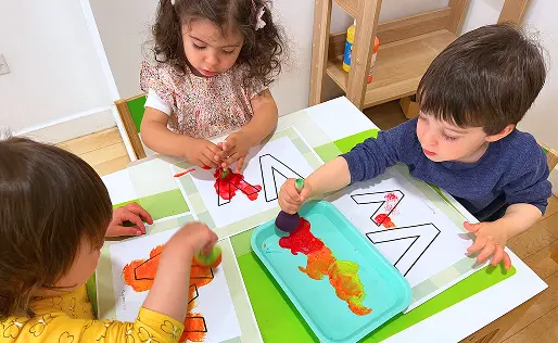 Students during morning activity